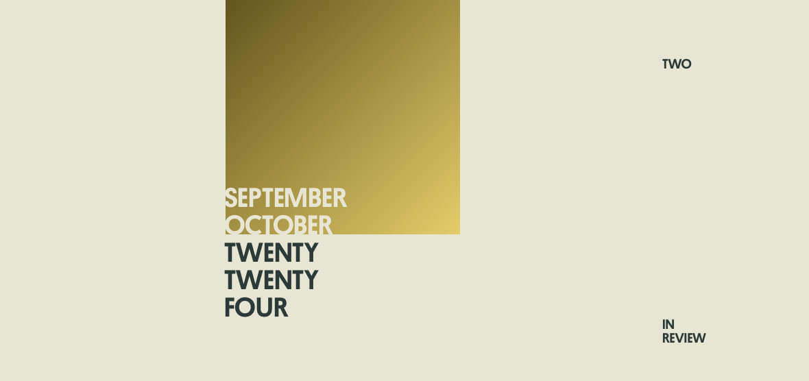 Two in Review September/October 2024